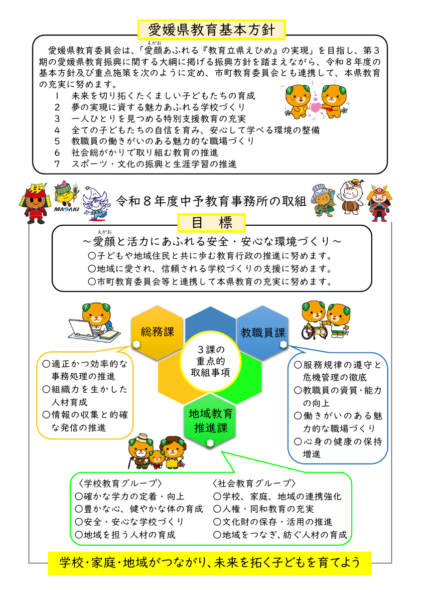 令和８年度中予教育事務所の取組.pdfの1ページ目のサムネイル